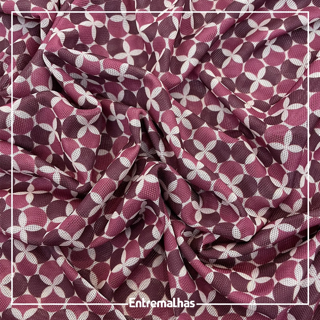Tecido Lycra Tule Estampada Ref.:317231