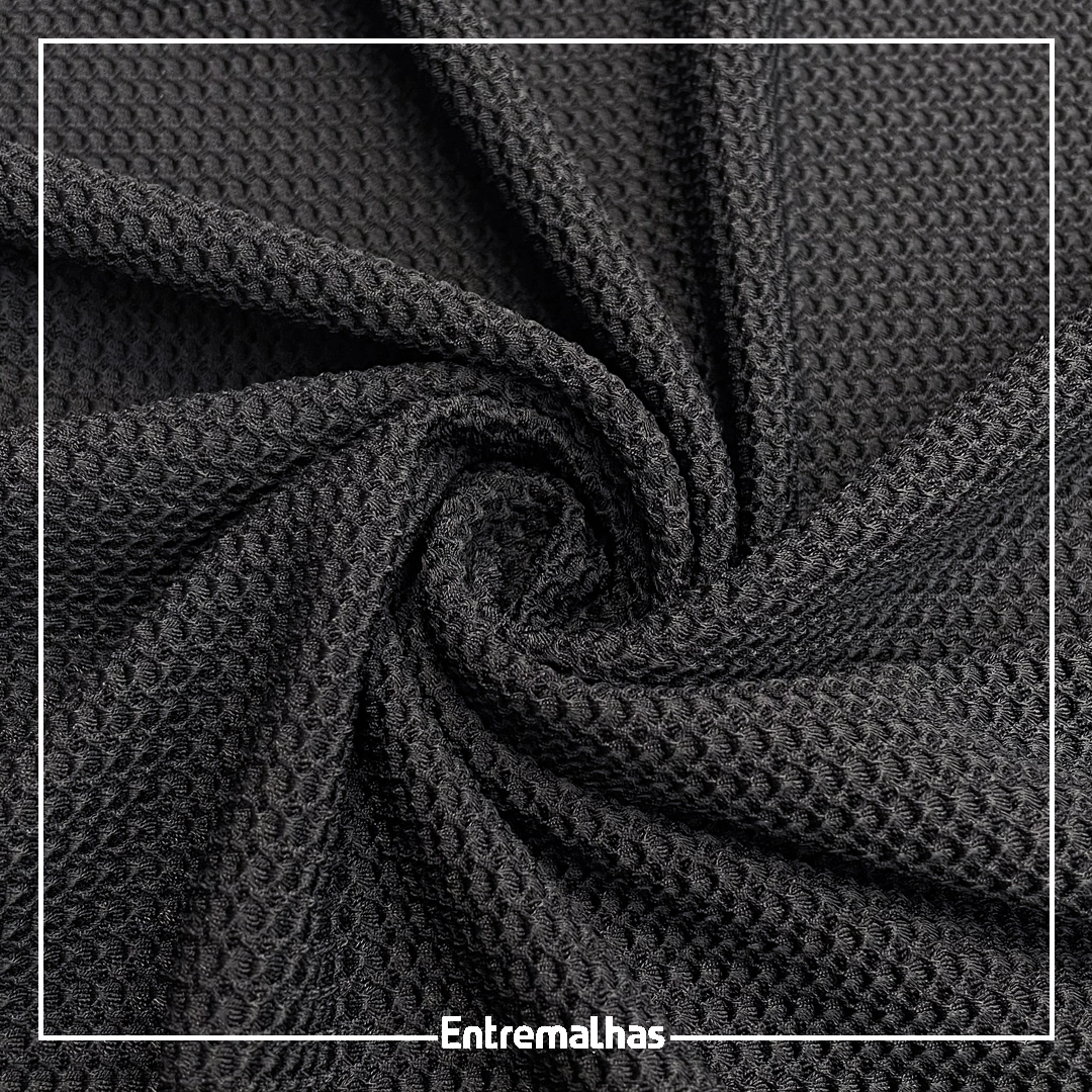 Tecido Lycra Carmel - Preto Ref.:317270