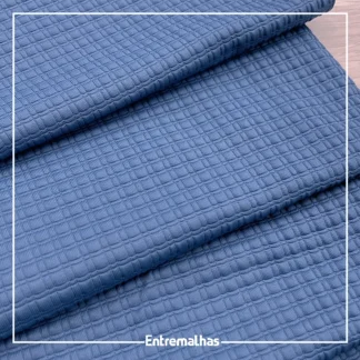 Tecido Lycra Tweed - Azul Ref.:317290