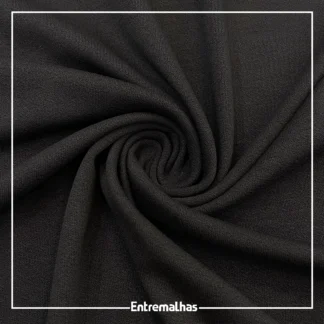 Malha Viscocrepe Rool - Preto Ref.:330161