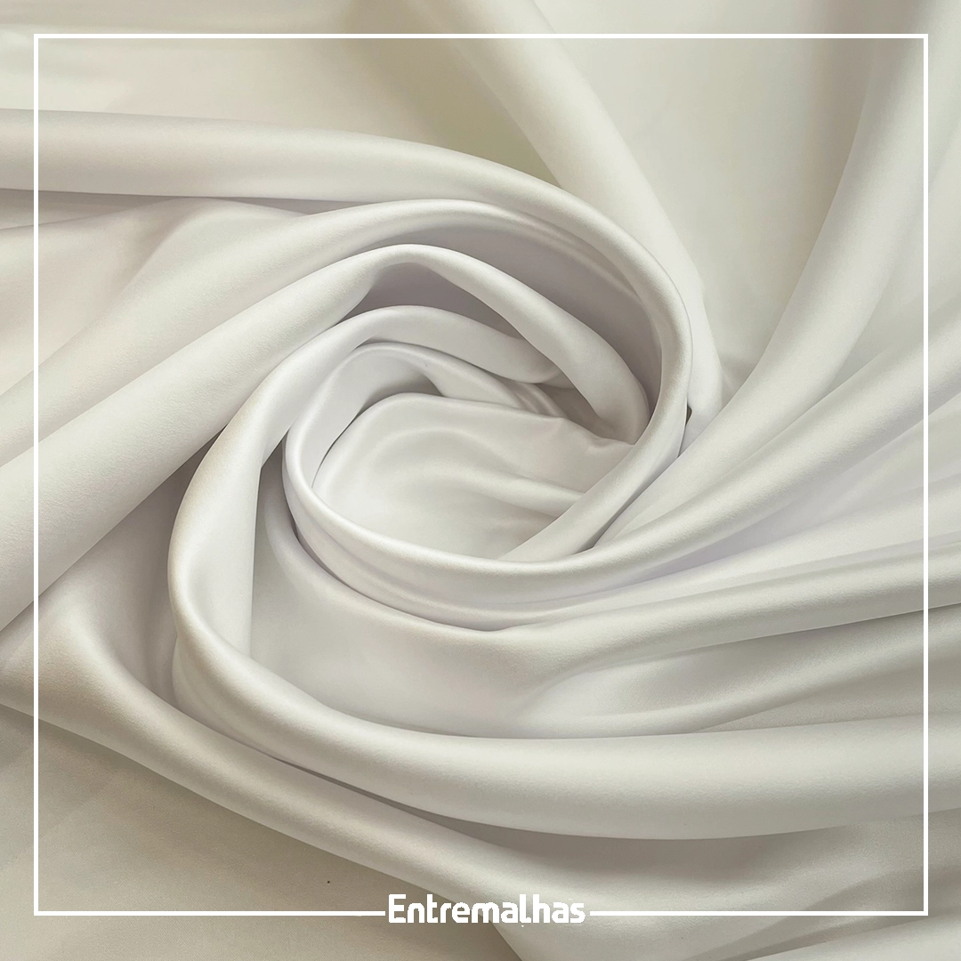 Tecido Cetim Princese - Branco Ref.:717038