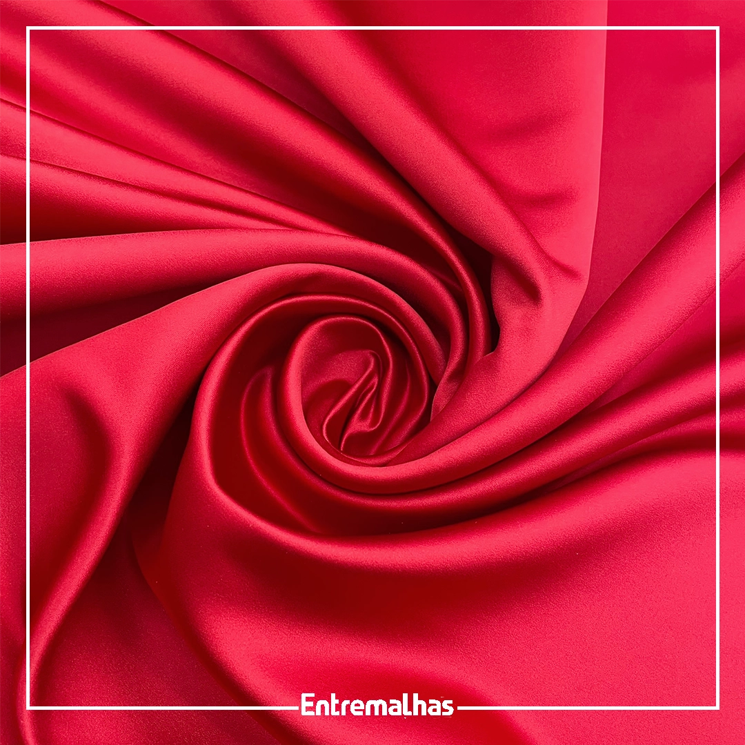 Tecido Cetim Princese - Vermelho Ref.:717038