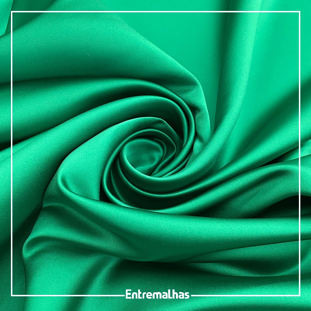 Tecido Cetim Princese - Verde Ref.:717038