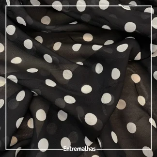 Tecido Crepe Chiffon Estampado Ref.:722201