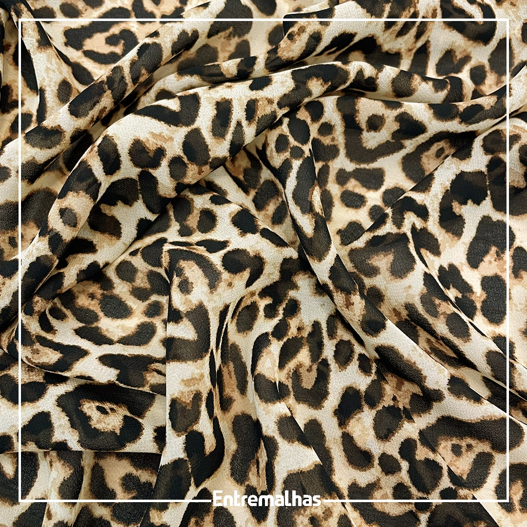 Tecido Crepe Chiffon Estampado Ref.:722201