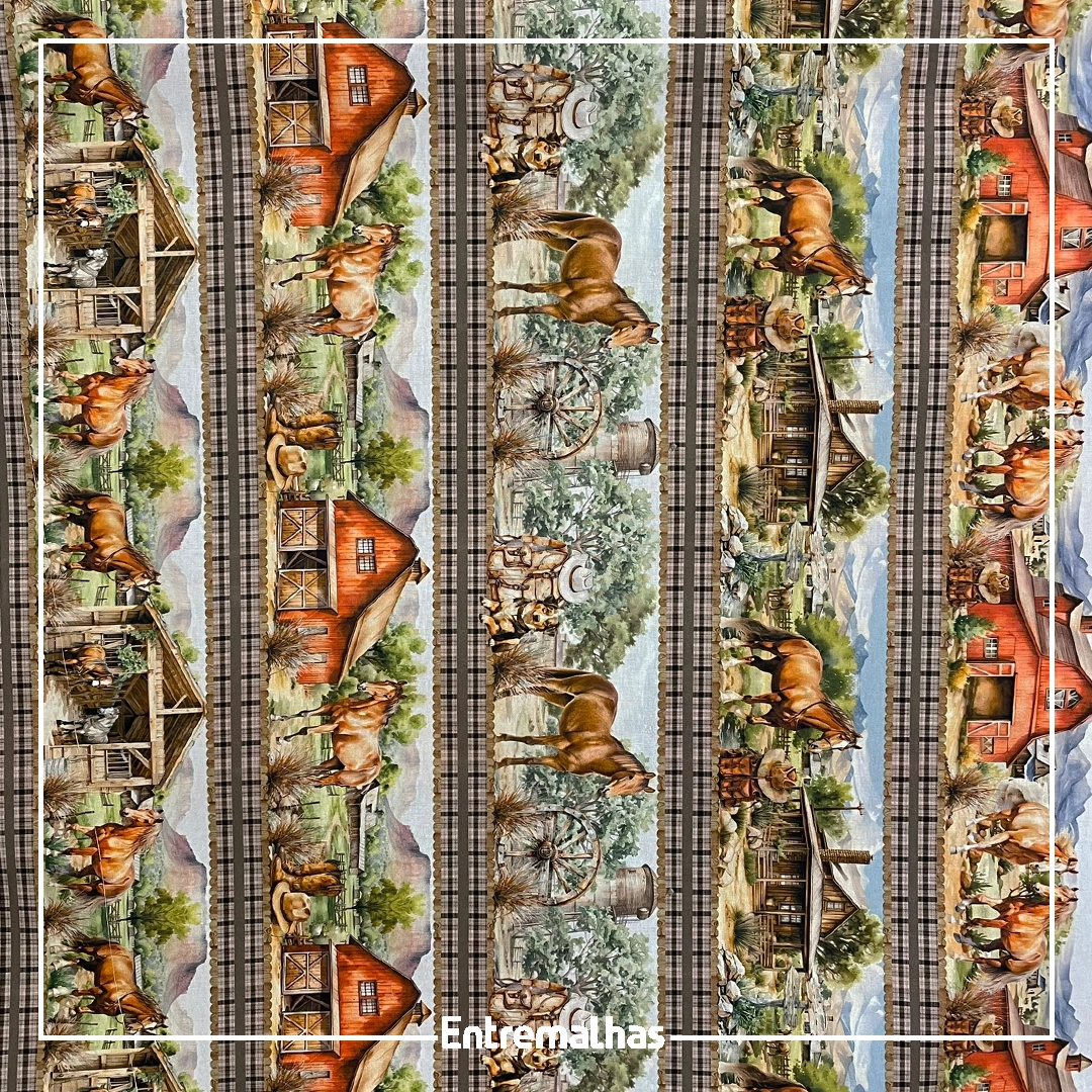 Tecido Tricoline Estampa Digital Ref.:858250