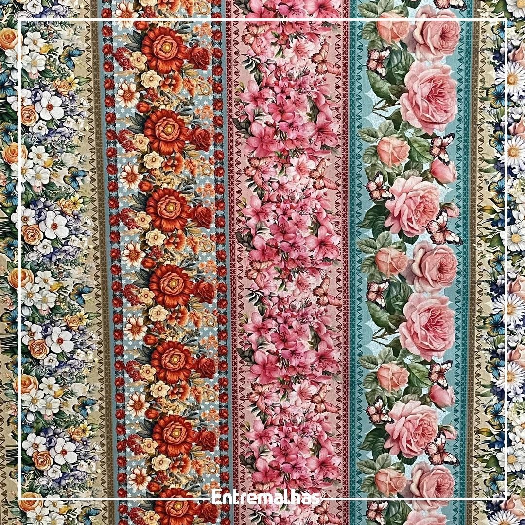 Tecido Tricoline Estampa Digital Ref.:858250