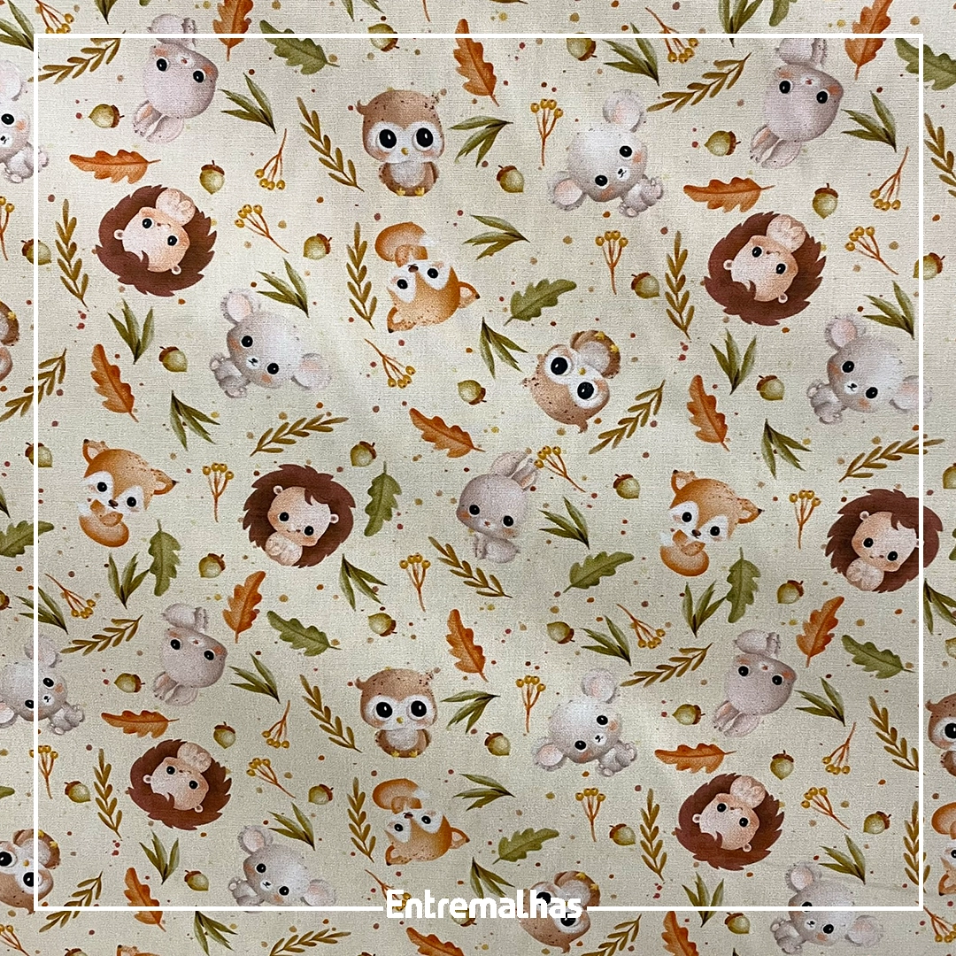 Tecido Tricoline Estampado Ref.:858324