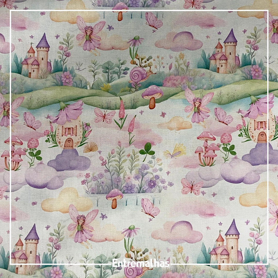 Tecido Tricoline Estampado Ref.:858324