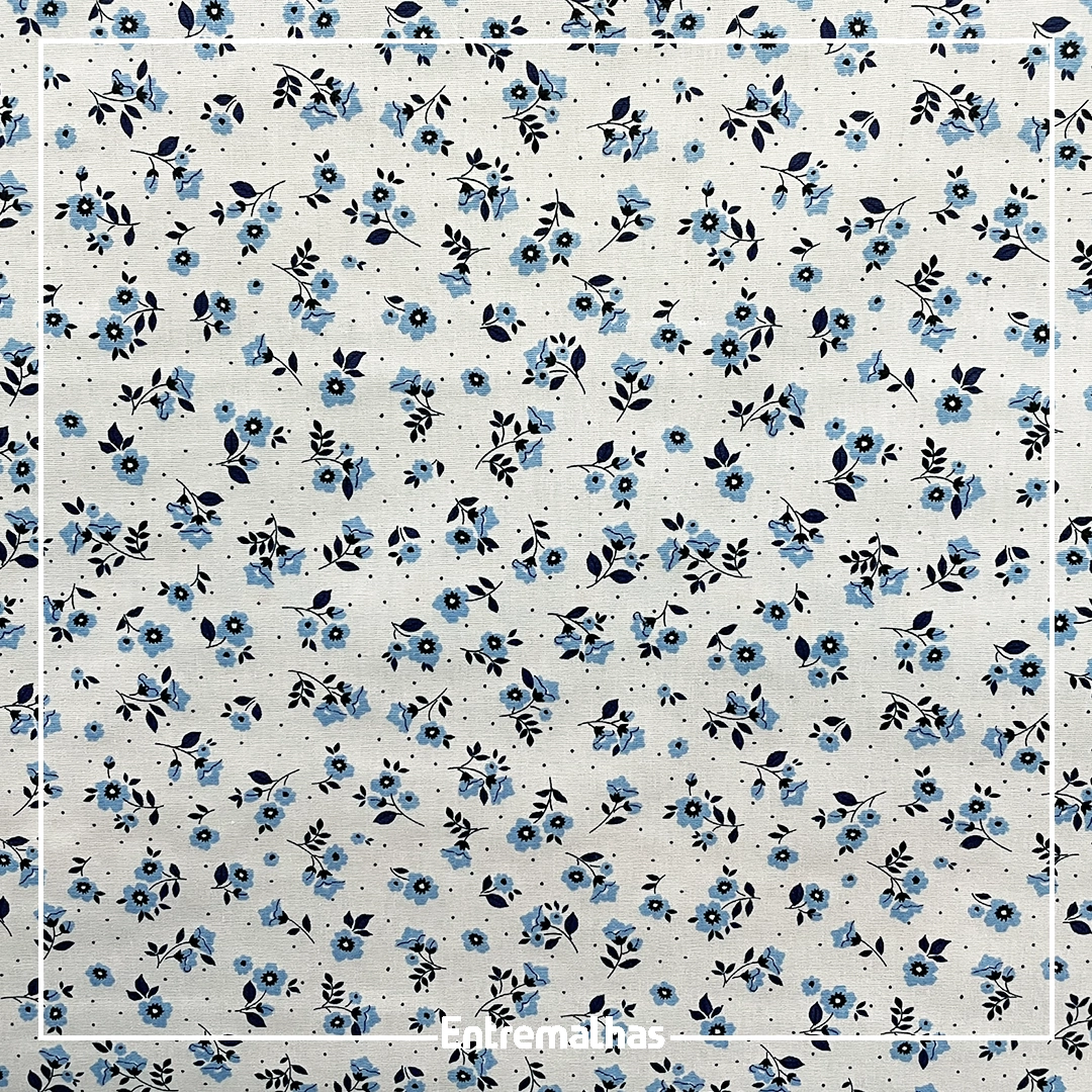 Tecido Tricoline Estampado Ref.:858324