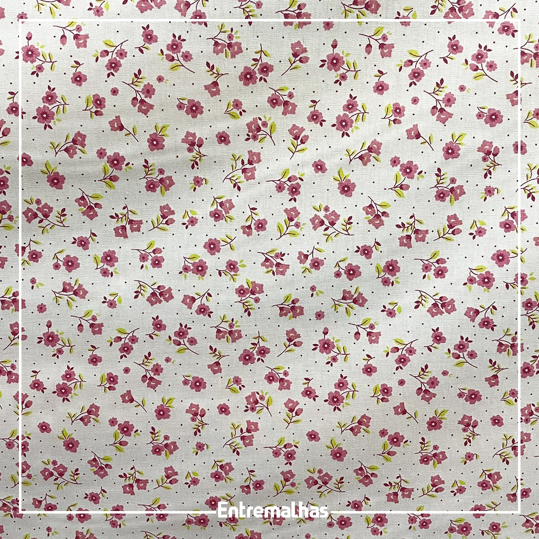 Tecido Tricoline Estampado Ref.:858324