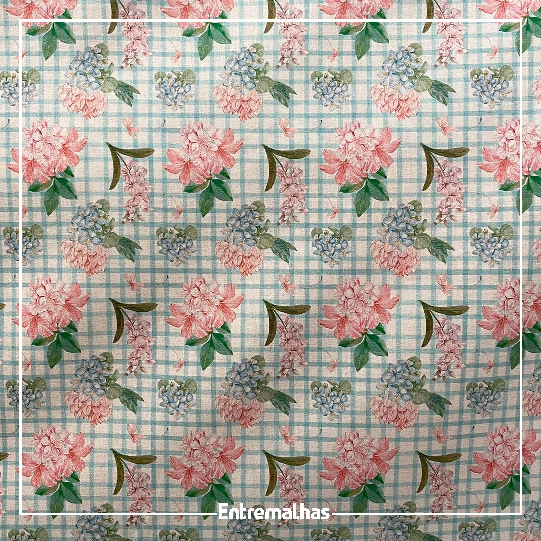 Tecido Tricoline Estampado Ref.:858324