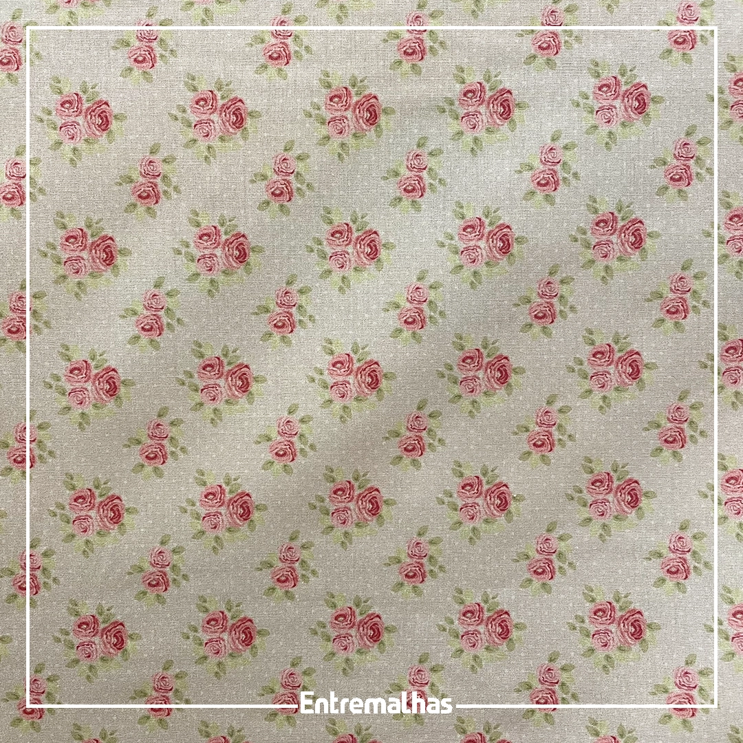 Tecido Tricoline Estampado Ref.:858324