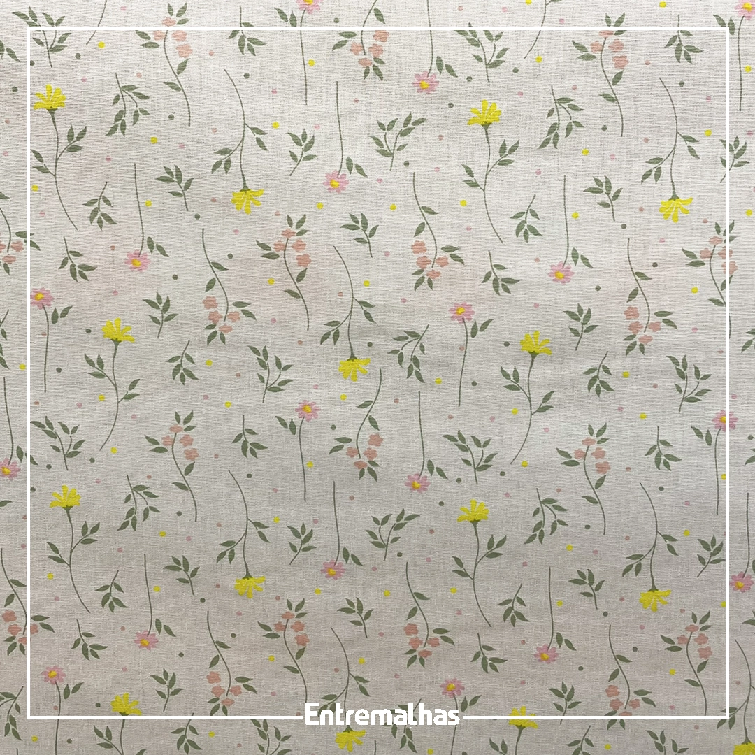 Tecido Tricoline Estampado Ref.:858324