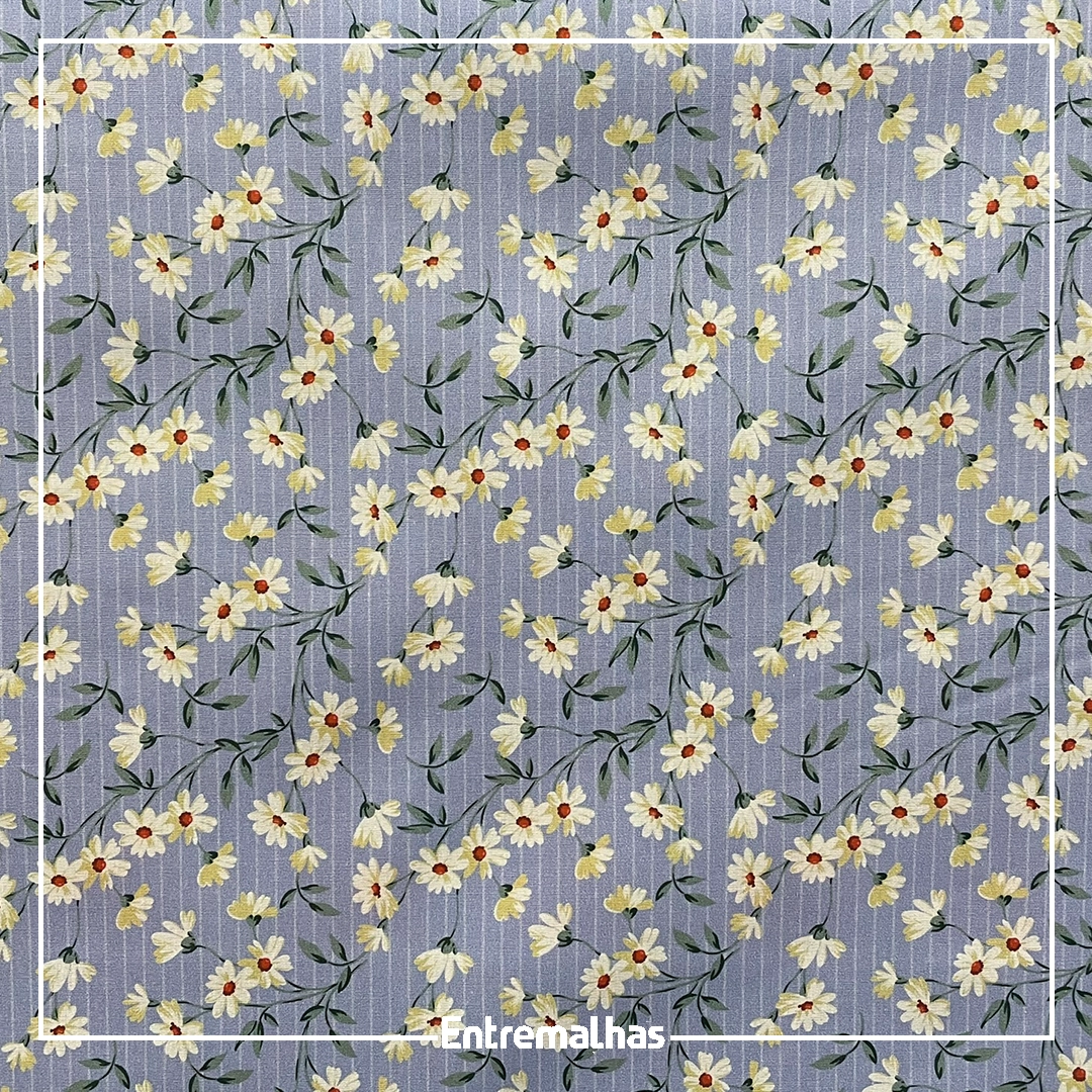 Tecido Tricoline Estampado Ref.:858324