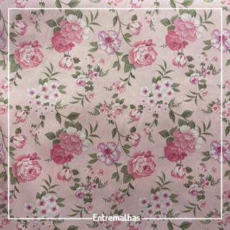 Tecido Tricoline Estampado Ref.:858324