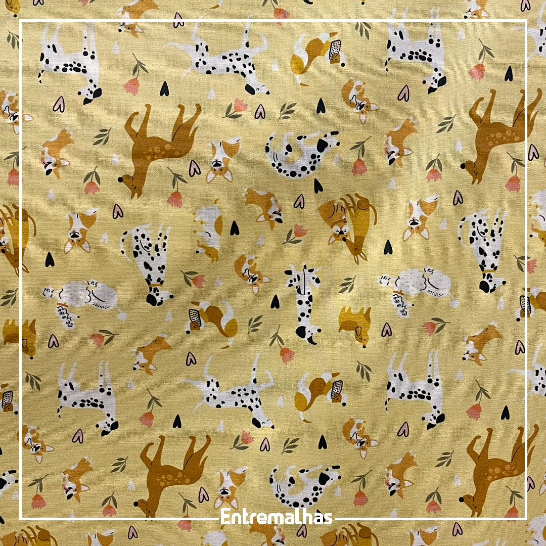 Tecido Tricoline Estampado Ref.:858324