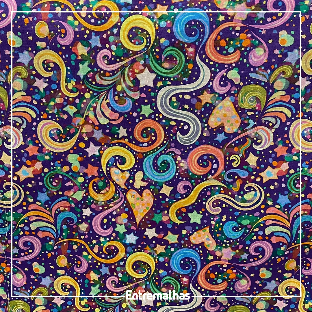 Tecido Tricoline Estampado Ref.:858324