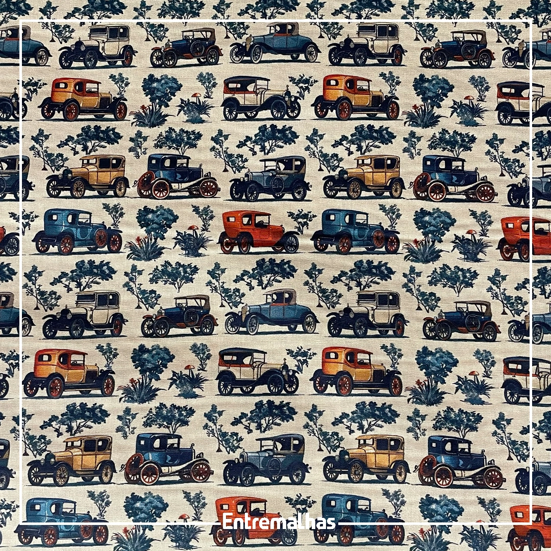 Tecido Tricoline Estampado Ref.:858324