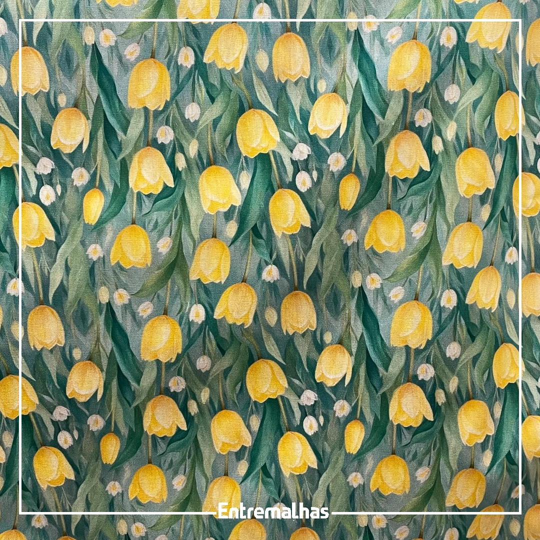 Tecido Tricoline Estampado Ref.:858324