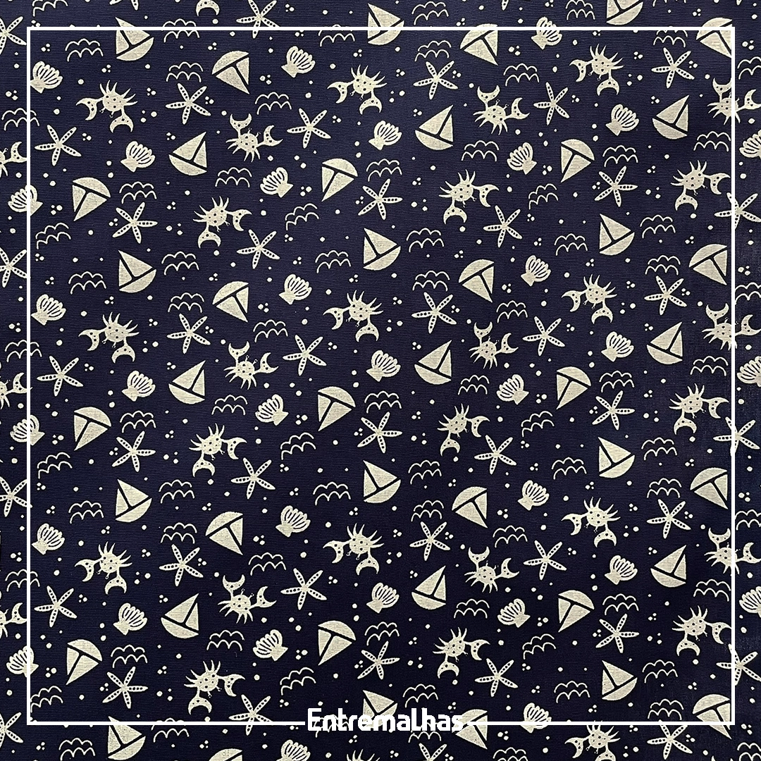 Tecido Tricoline Estampado Ref.:858324