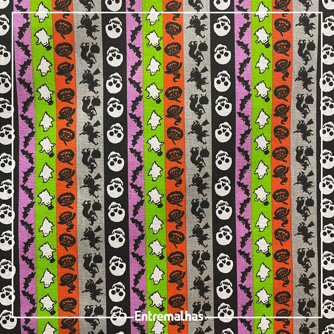 Tecido Tricoline Estampado Ref.:858324