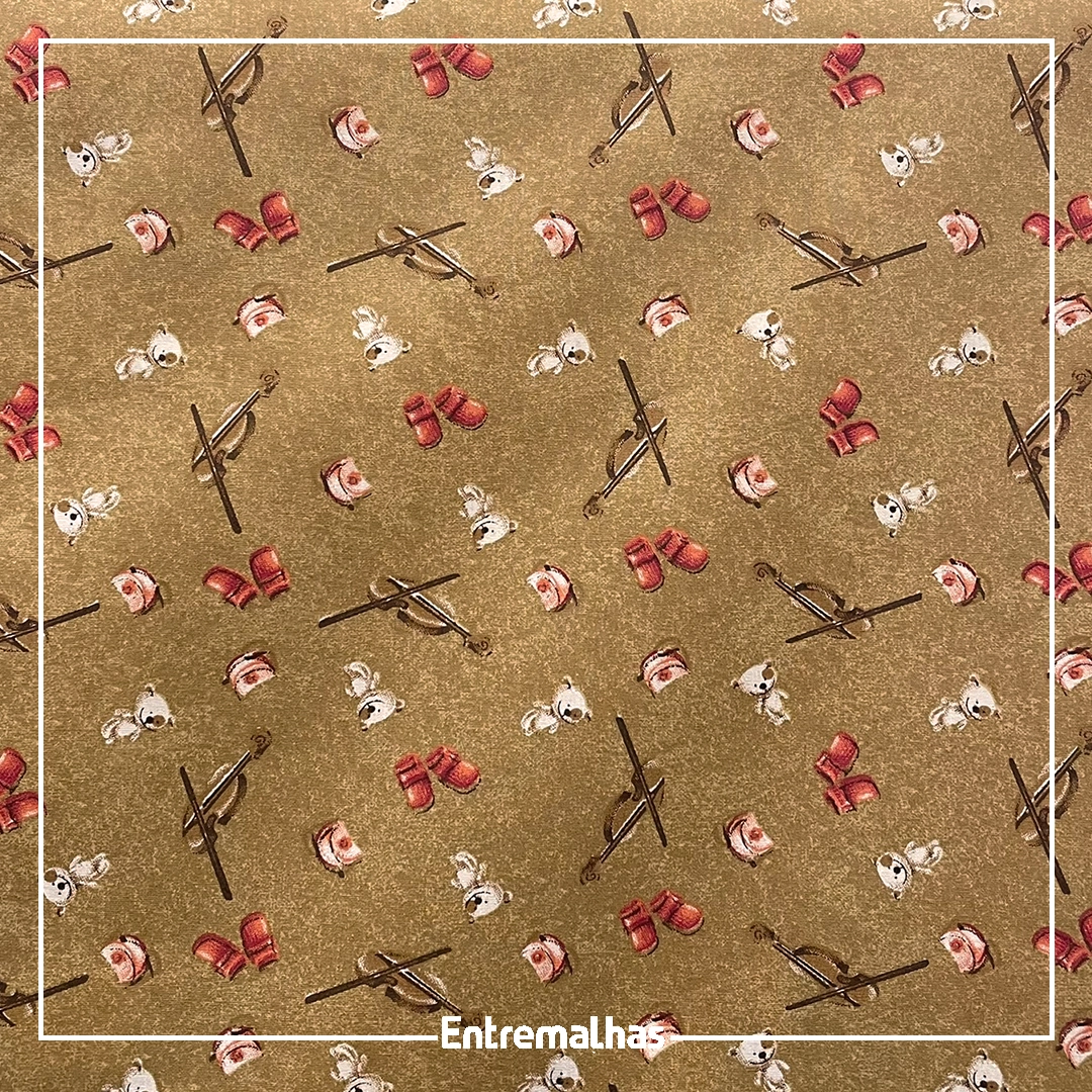 Tecido Tricoline Estampado Ref.:858324