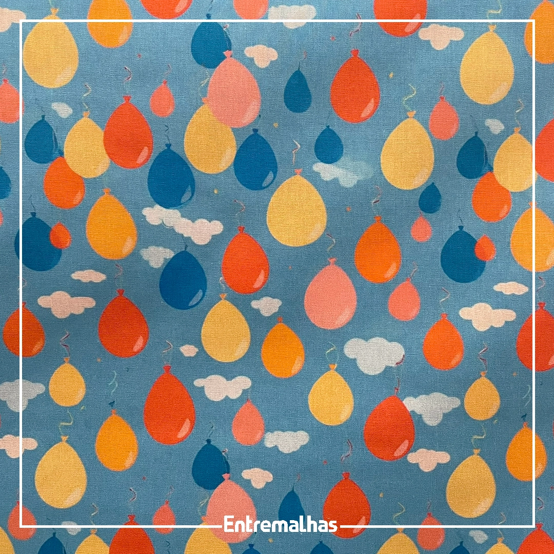 Tecido Tricoline Estampado Ref.:858324