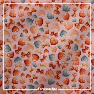 Tecido Tricoline Estampado Ref.:858324