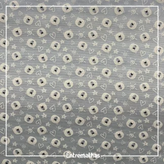 Tecido Tricoline Estampado Ref.:858324