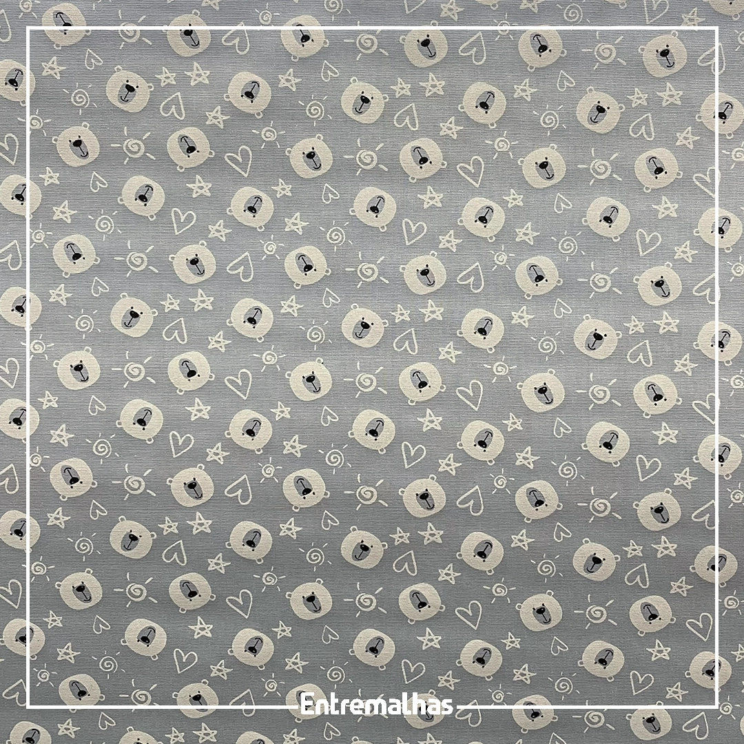 Tecido Tricoline Estampado Ref.:858324