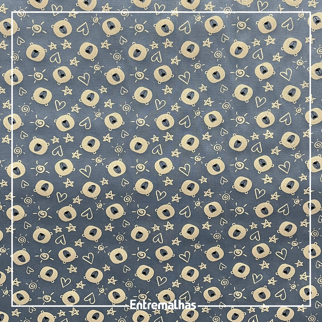 Tecido Tricoline Estampado Ref.:858324