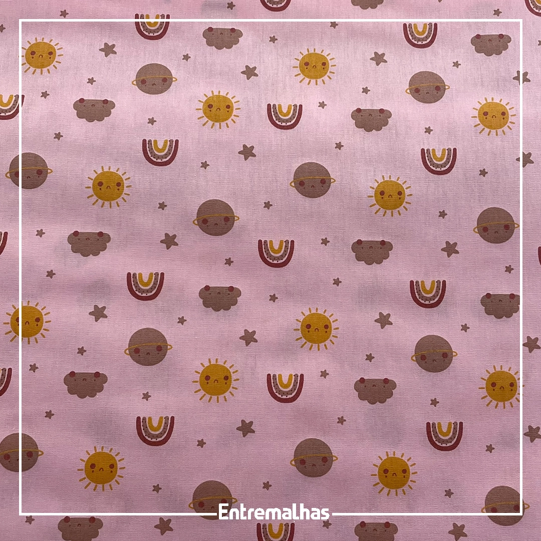 Tecido Tricoline Estampado Ref.:858324