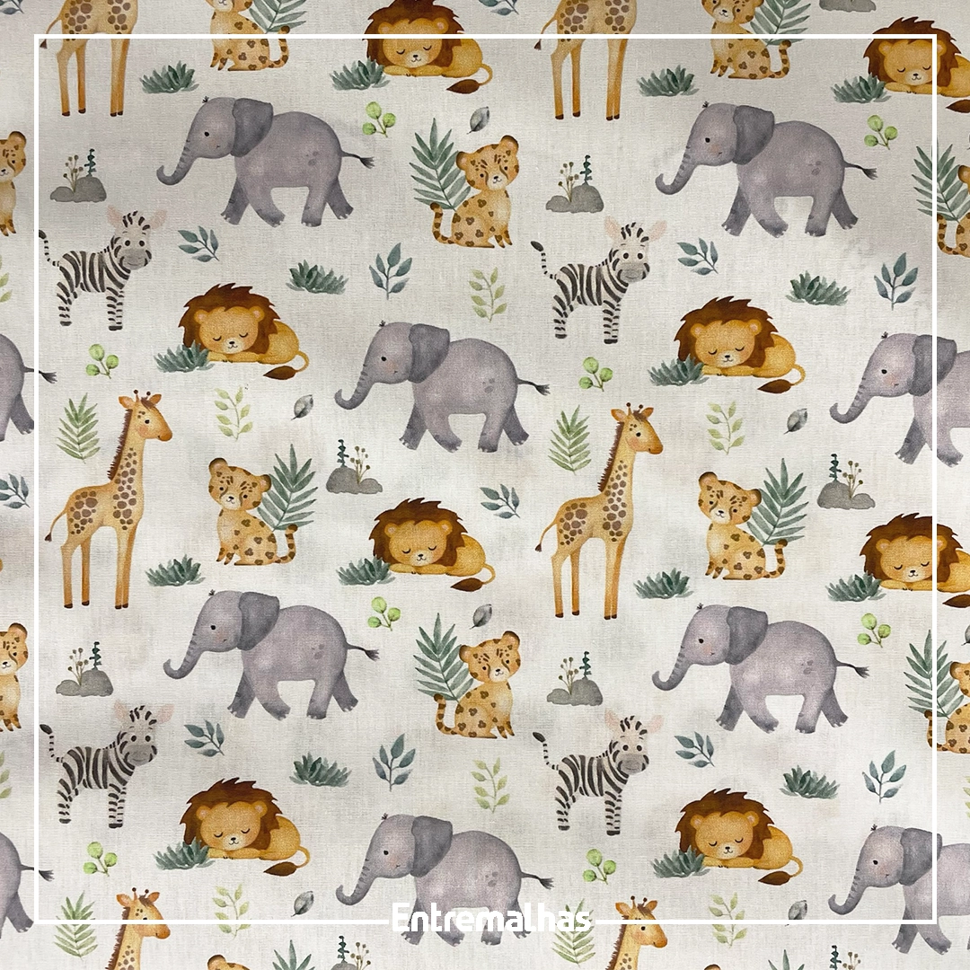 Tecido Tricoline Estampado Ref.:858324