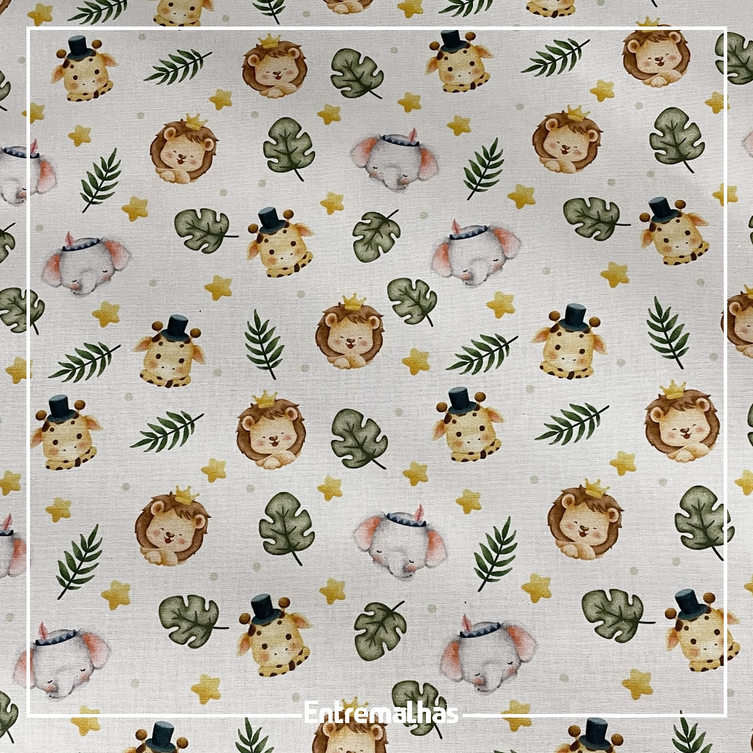 Tecido Tricoline Estampado Ref.:858324