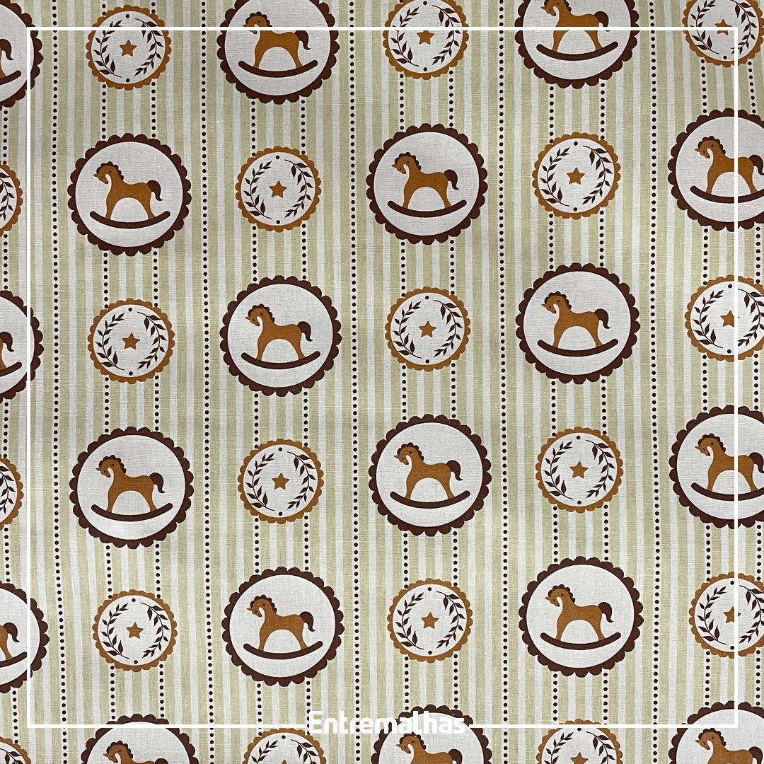 Tecido Tricoline Estampado Ref.:858324