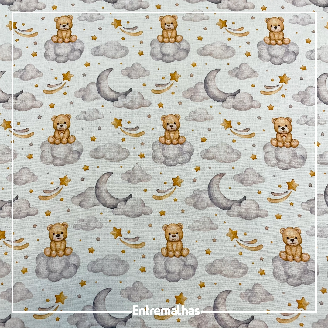 Tecido Tricoline Estampado Ref.:858324