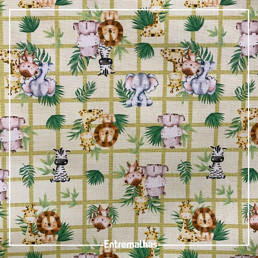 Tecido Tricoline Estampado Ref.:858324