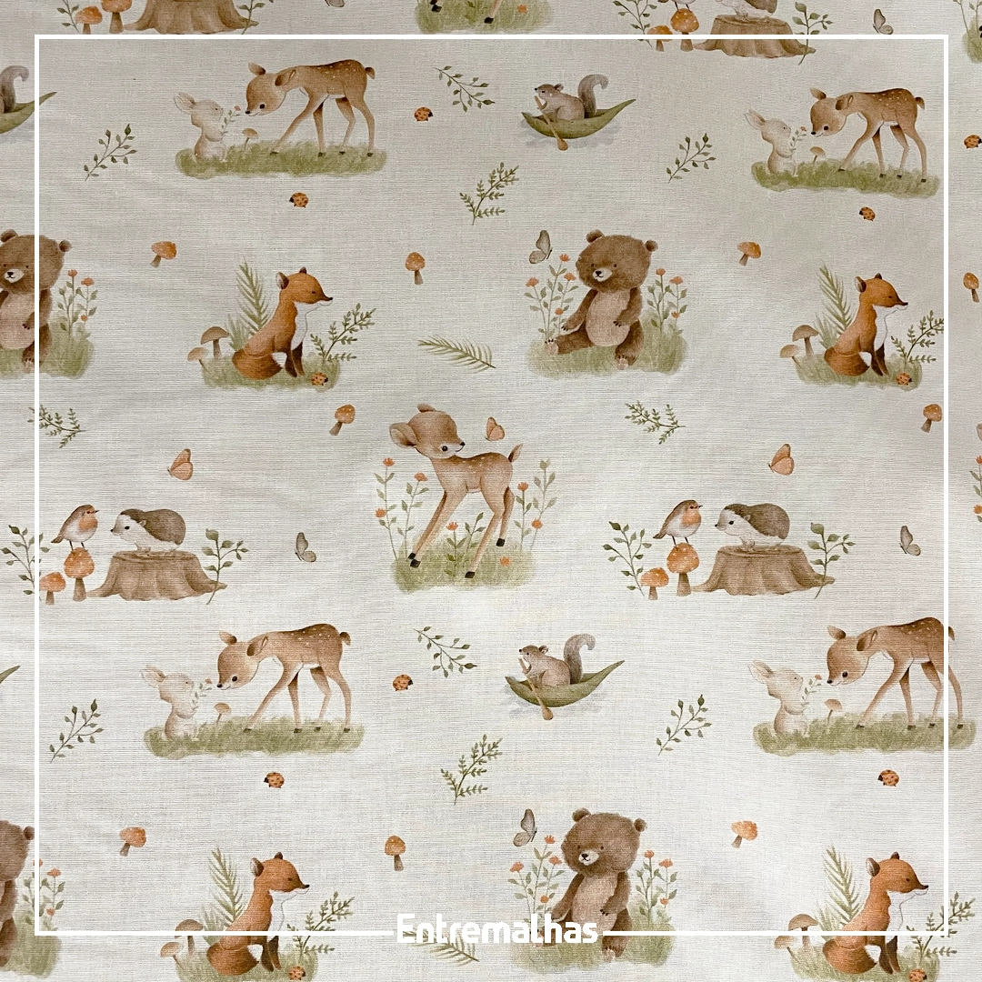 Tecido Tricoline Estampado Ref.:858324