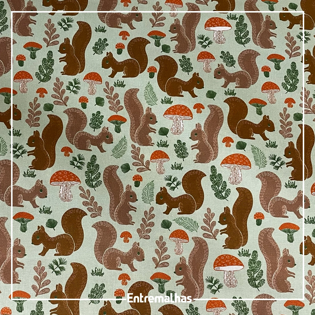 Tecido Tricoline Estampado Ref.:858324