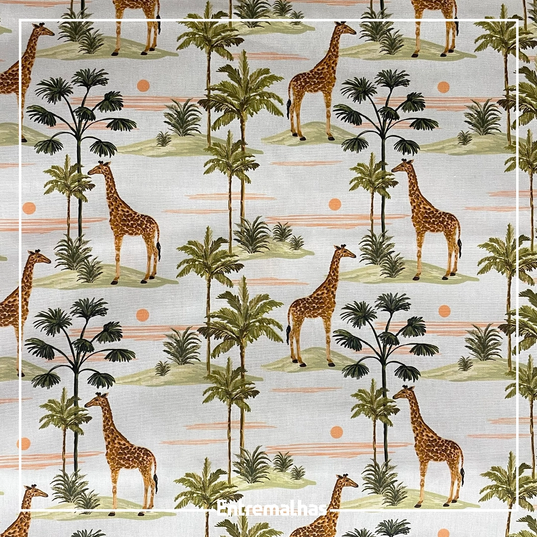 Tecido Tricoline Estampado Ref.:858324