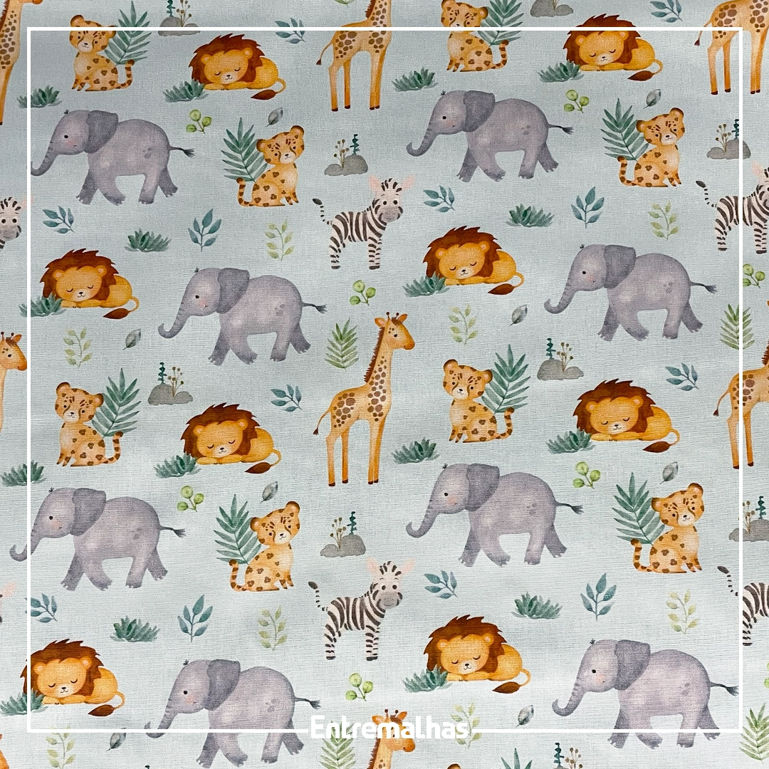 Tecido Tricoline Estampado Ref.:858324