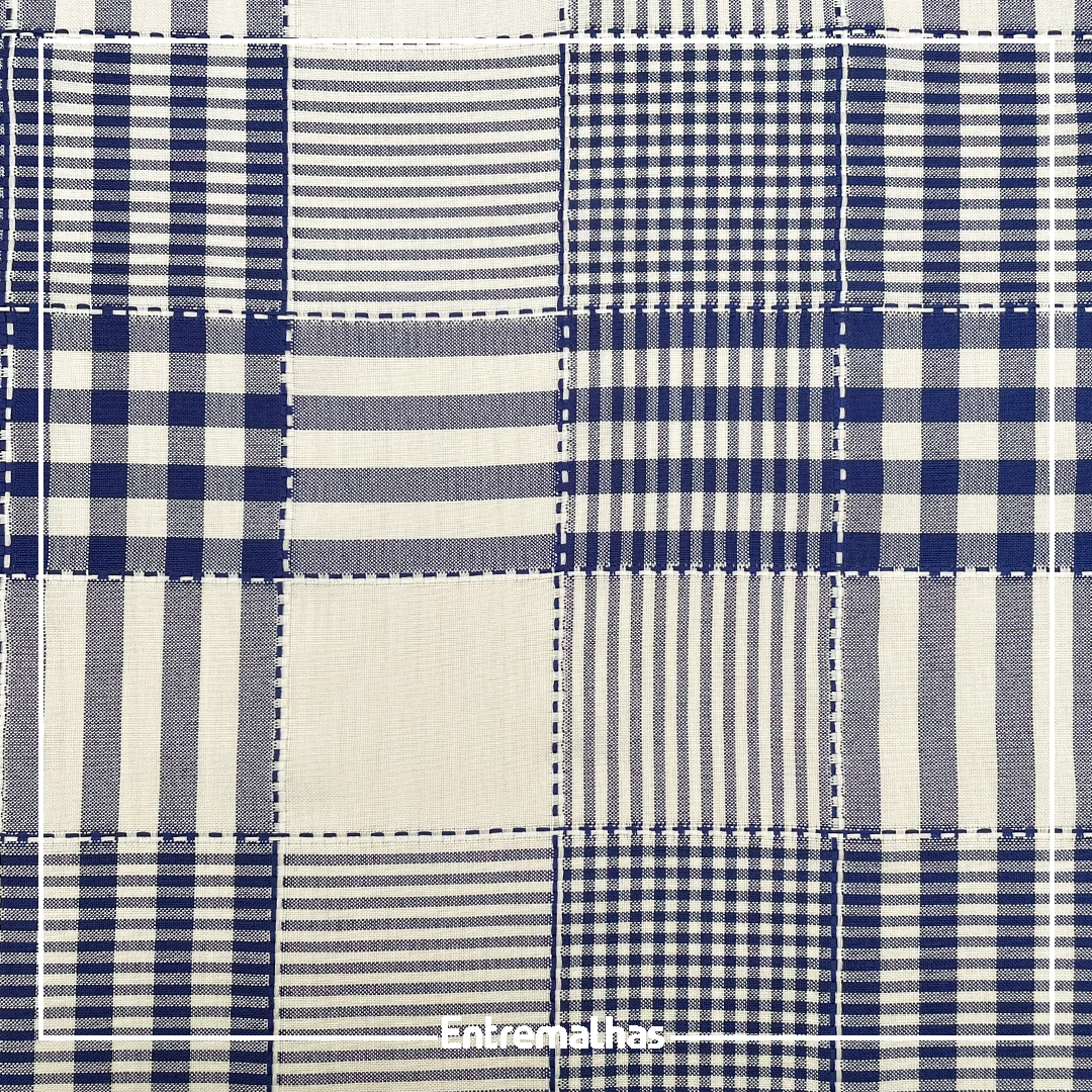 Tecido Oxford Xadrez - Azul Ref.:859030