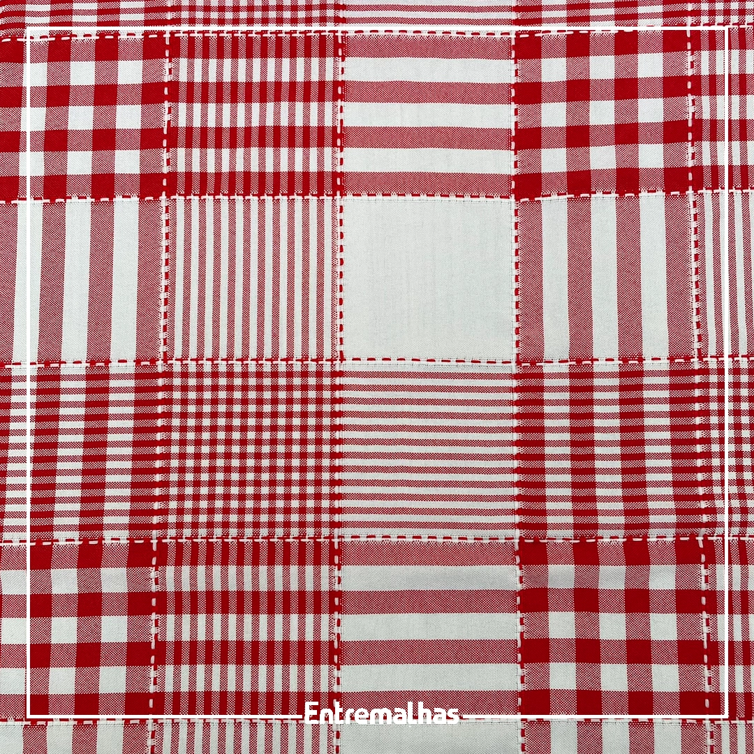 Tecido Oxford Xadrez - Vermelho Ref.:859030