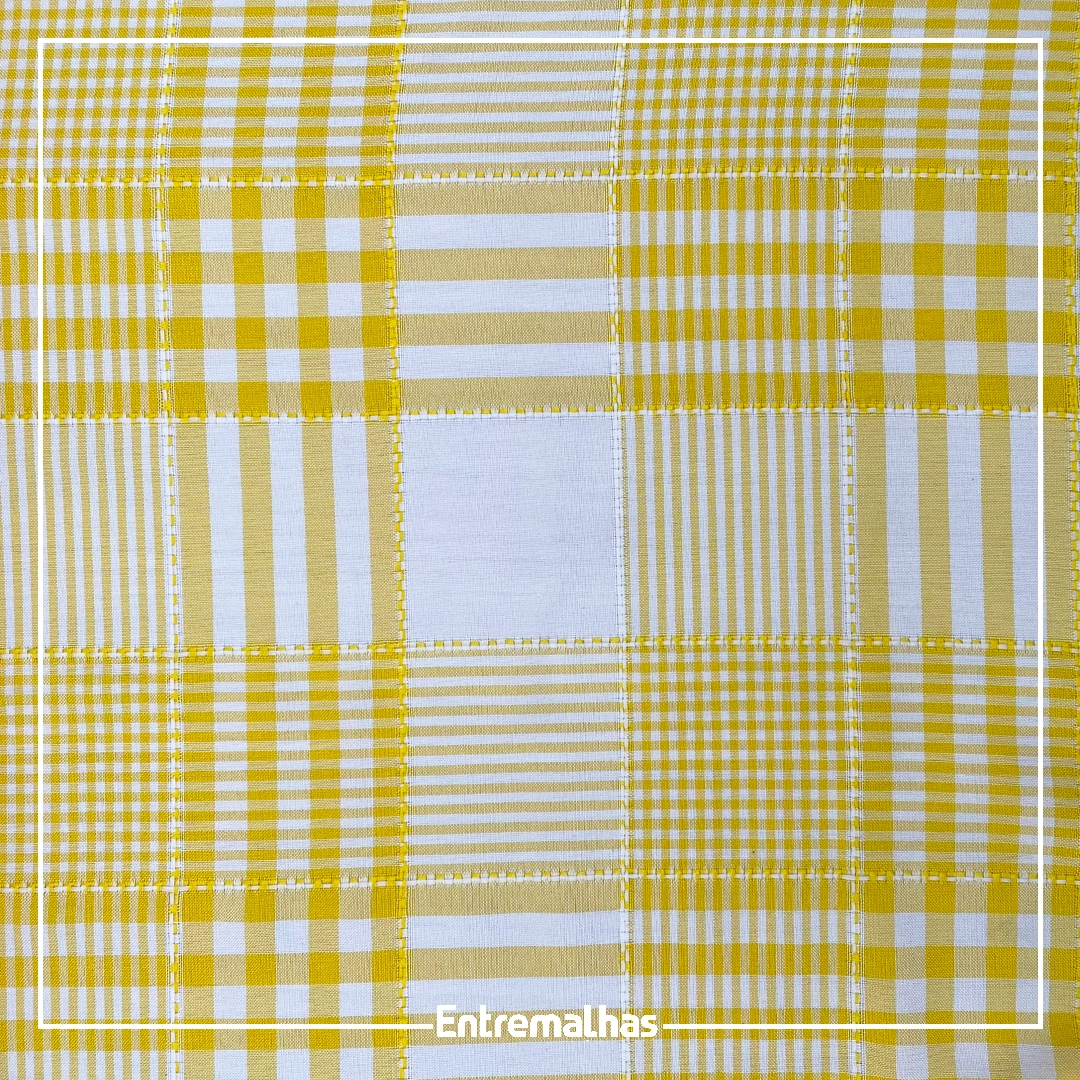 Tecido Oxford Xadrez - Amarelo Ref.:859030