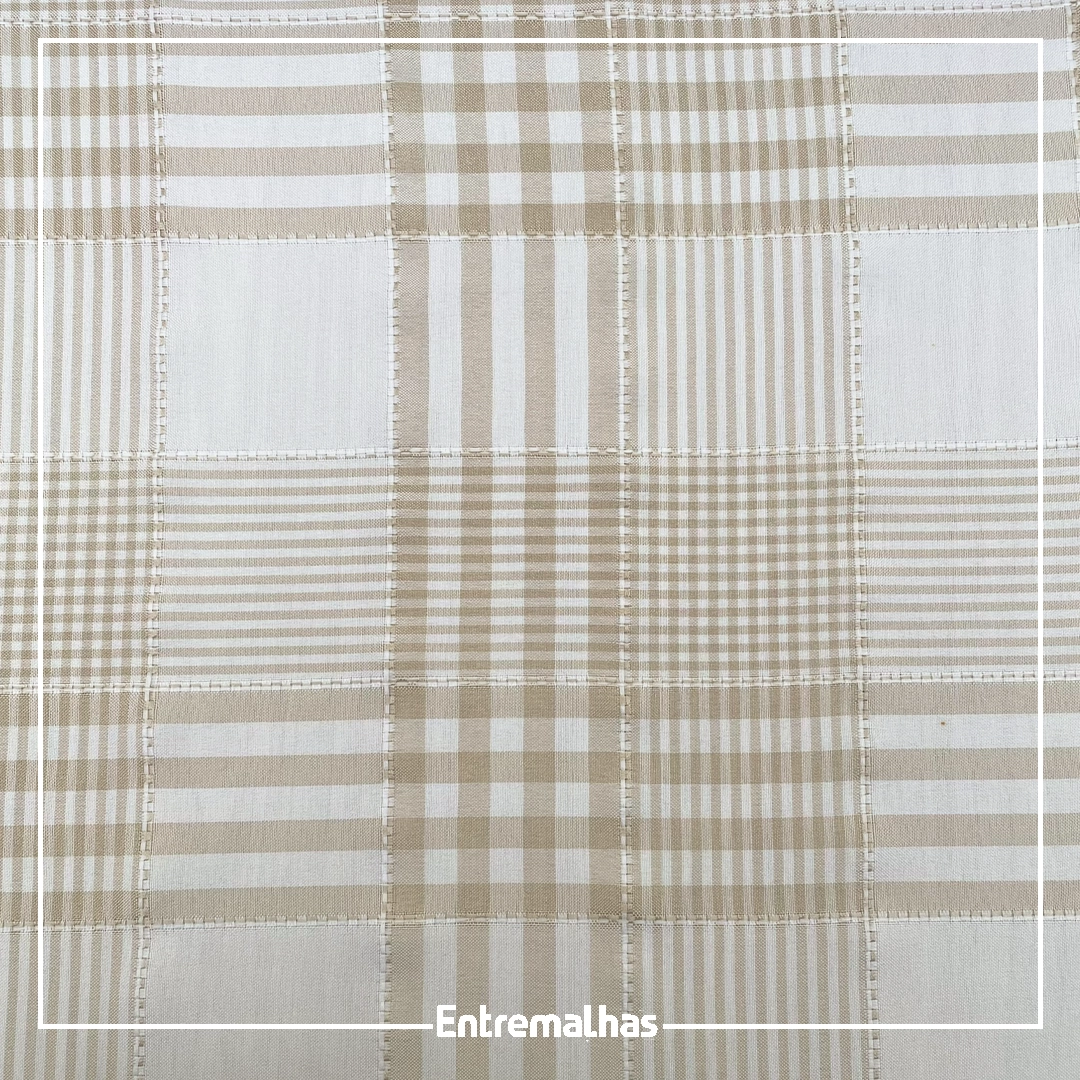 Tecido Oxford Xadrez - Bege Ref.:859030