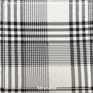 Tecido Oxford Xadrez - Preto Ref.:859030