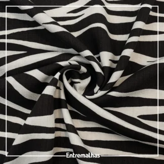 Tecido Viscose Slub Estampado Ref.:859856