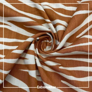 Tecido Viscose Slub Estampado Ref.:859856