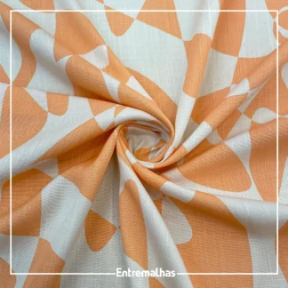 Tecido Viscose Slub Estampado Ref.:859856